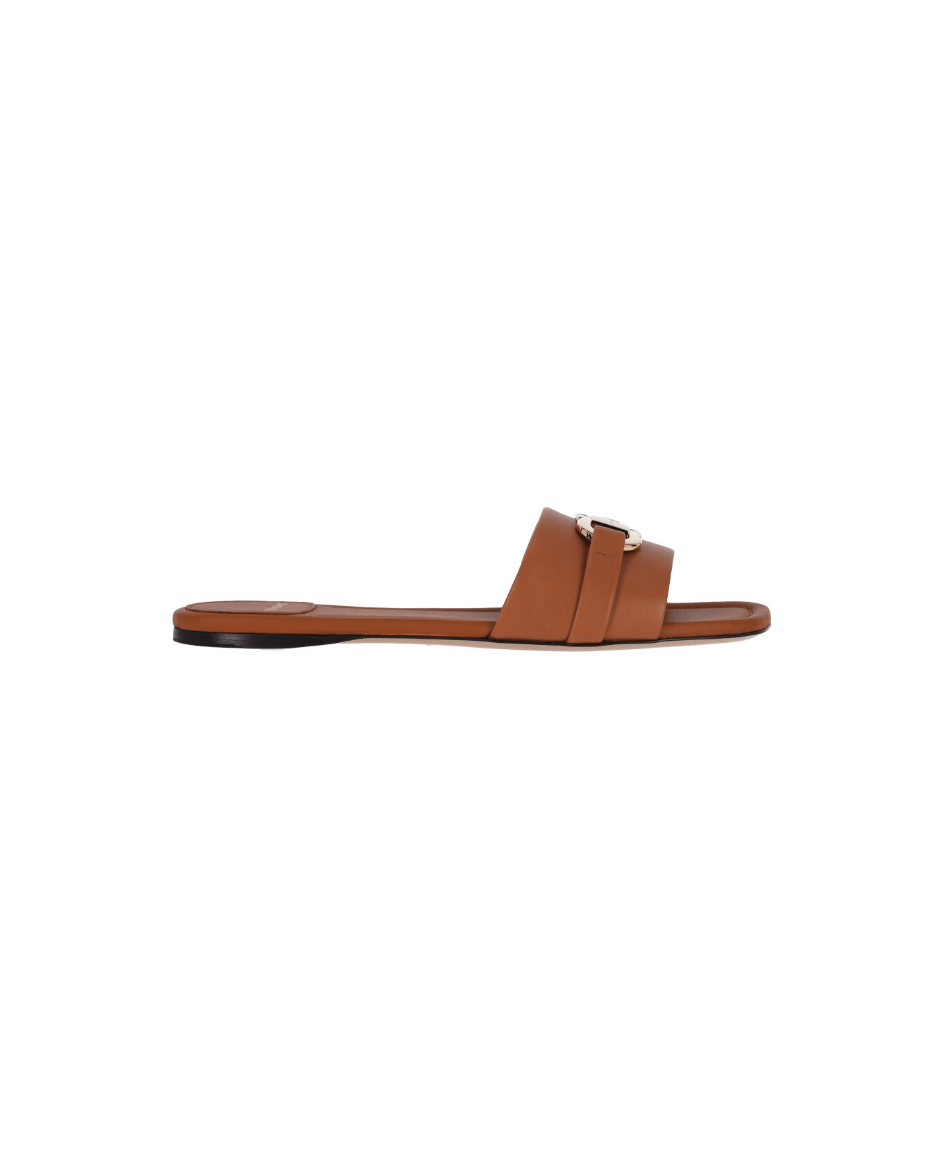 Ferragamo 'gancini' Sandals - Brown