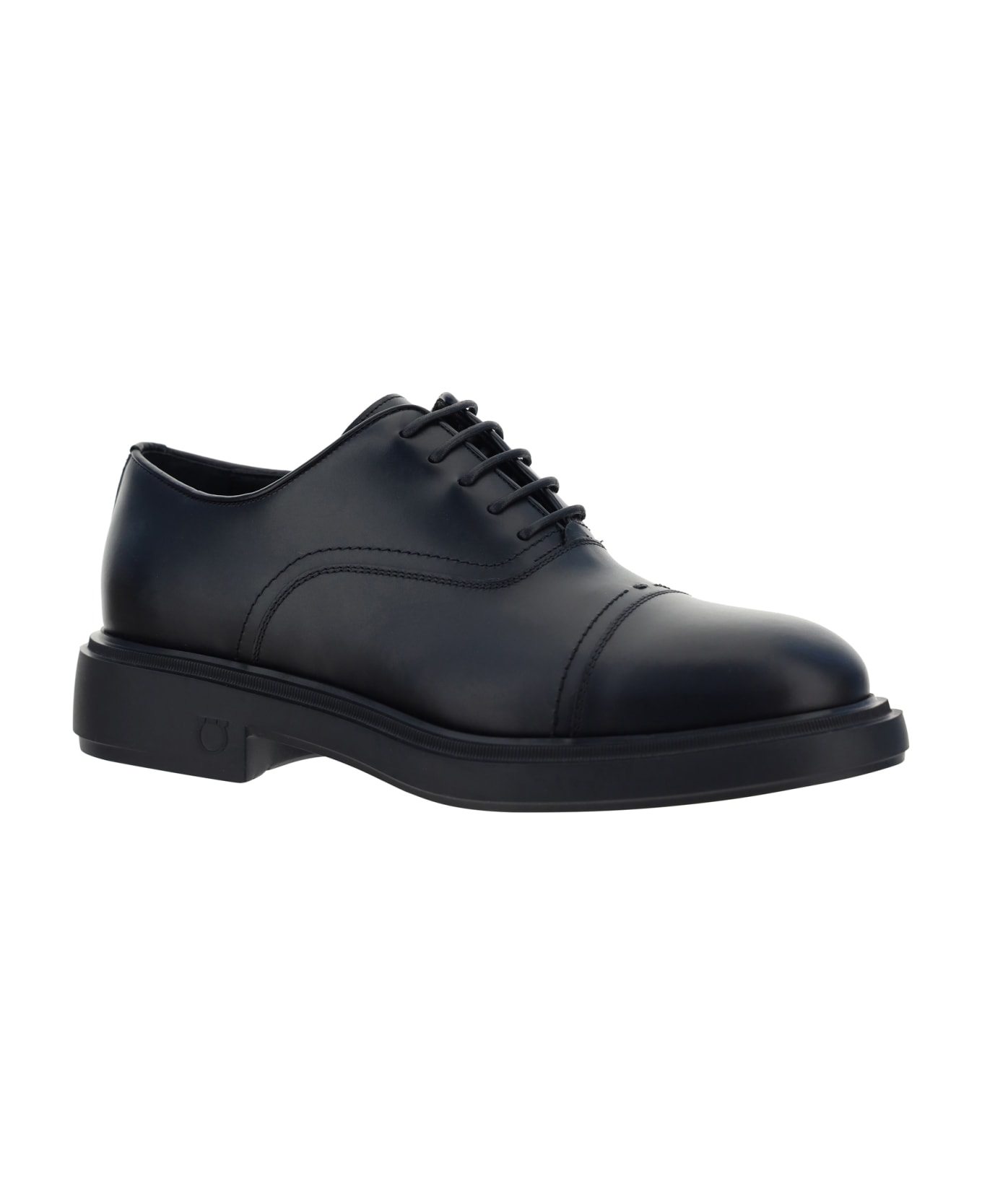 Ferragamo Balmoral Lace-up Shoes - Black