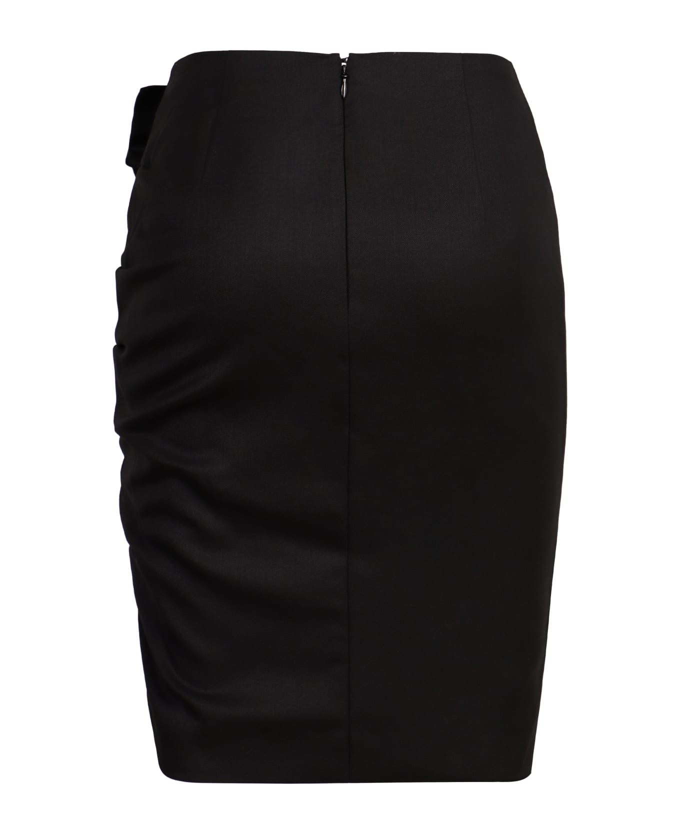 Nina Ricci Wool Mini Skirt - BLACK