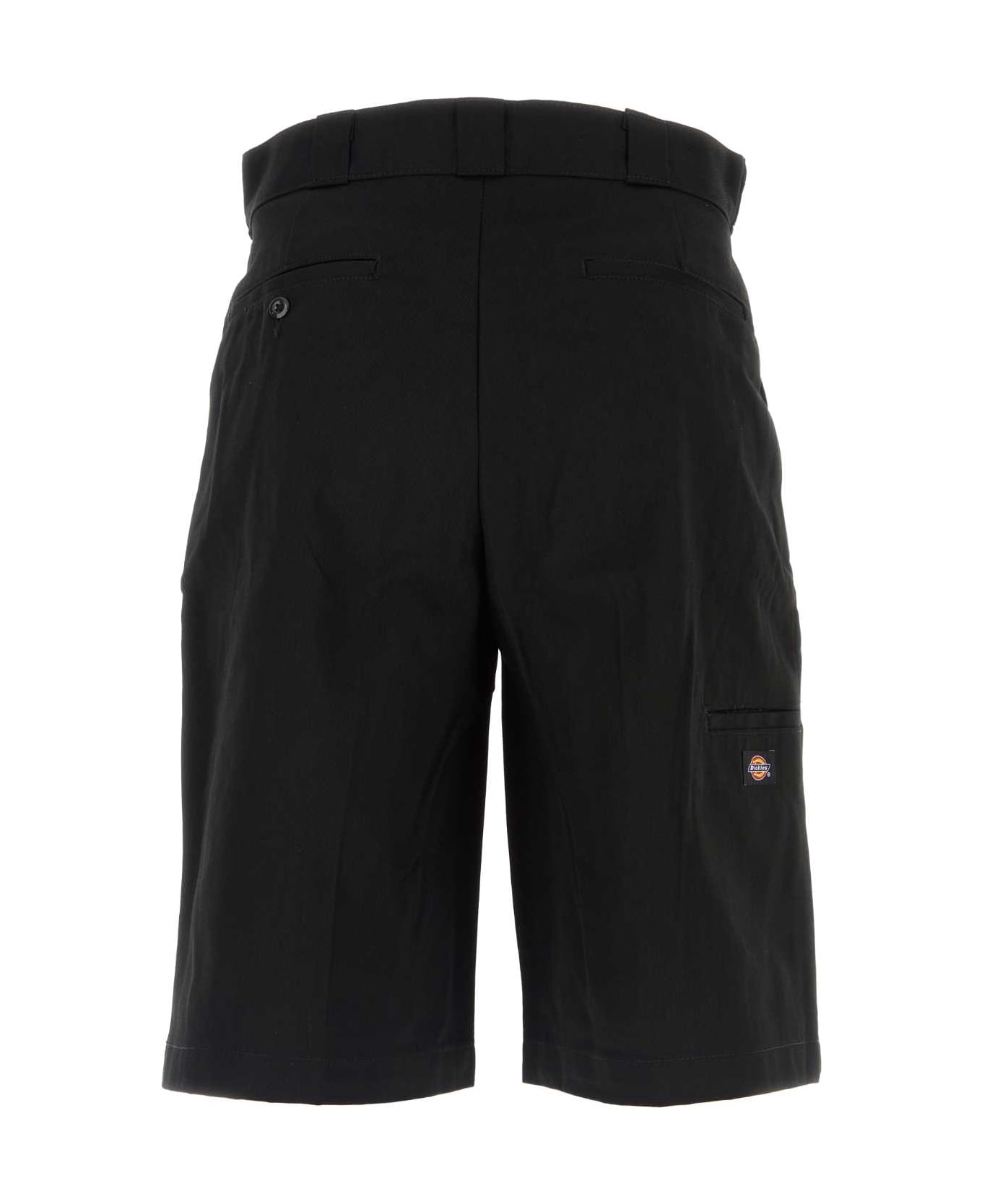 Dickies Black Polyester Blend Bermuda Shorts - BLACK