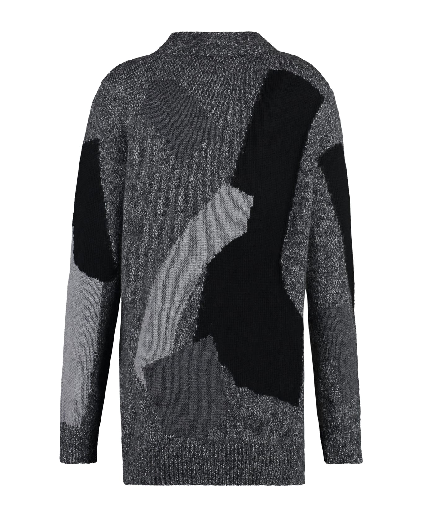 Moschino Knitted Cardigan - grey
