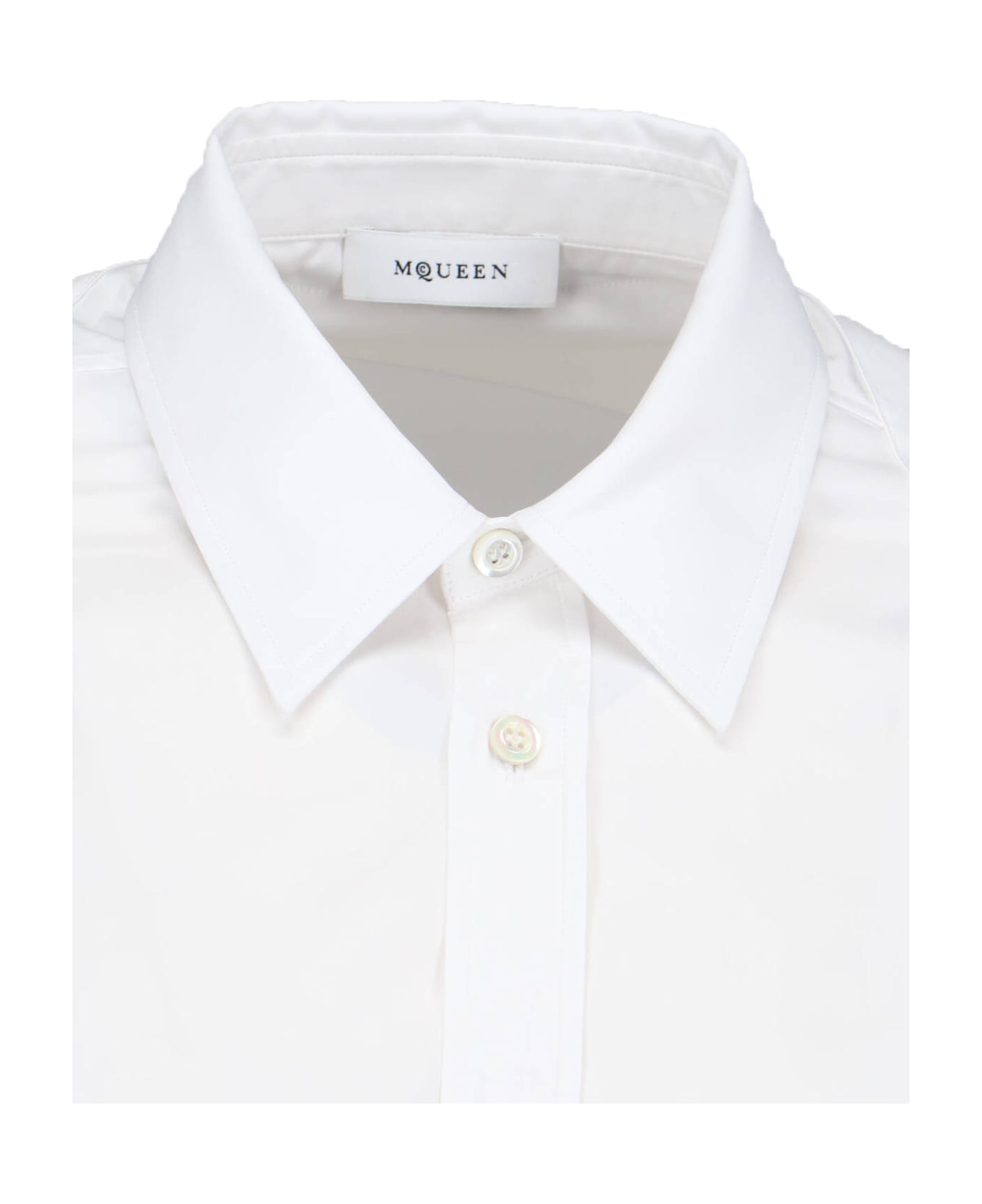 Alexander McQueen Shirt With 
harness
 Arrow - Opticalwhite