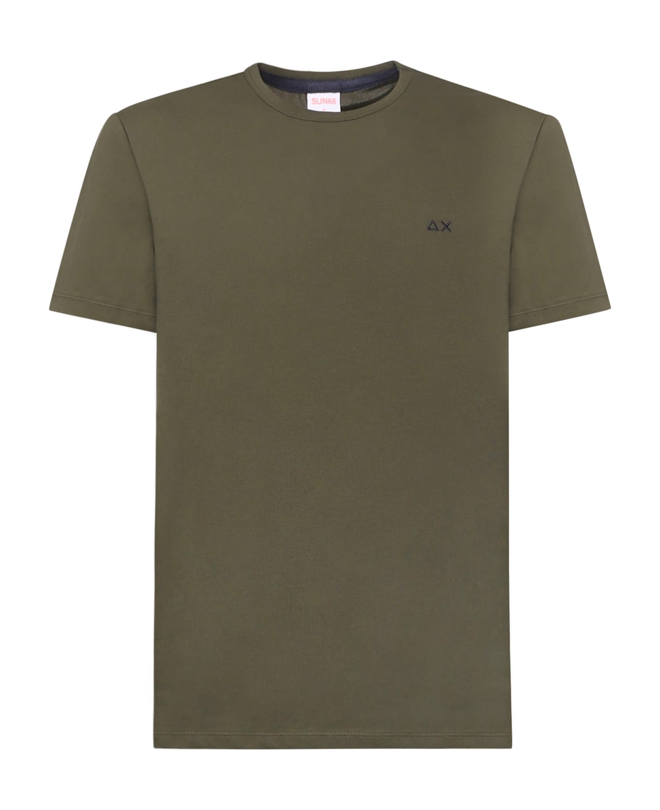 Sun 68 Cotton Pique T-shirt - DARK MILITARY