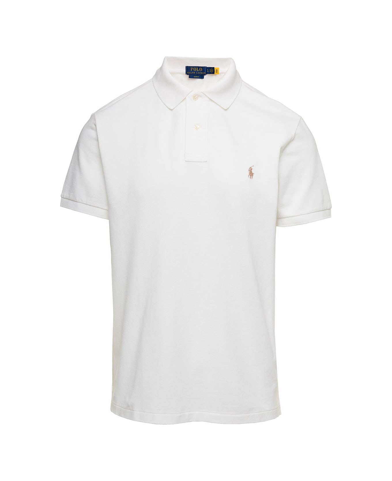Polo Ralph Lauren 'classic' Cotton Polo Shirt - White ポロシャツ