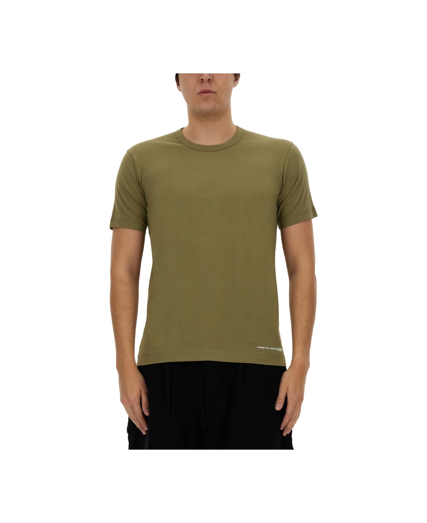 Comme des Garçons Shirt T-shirt With Logo - BROWN
