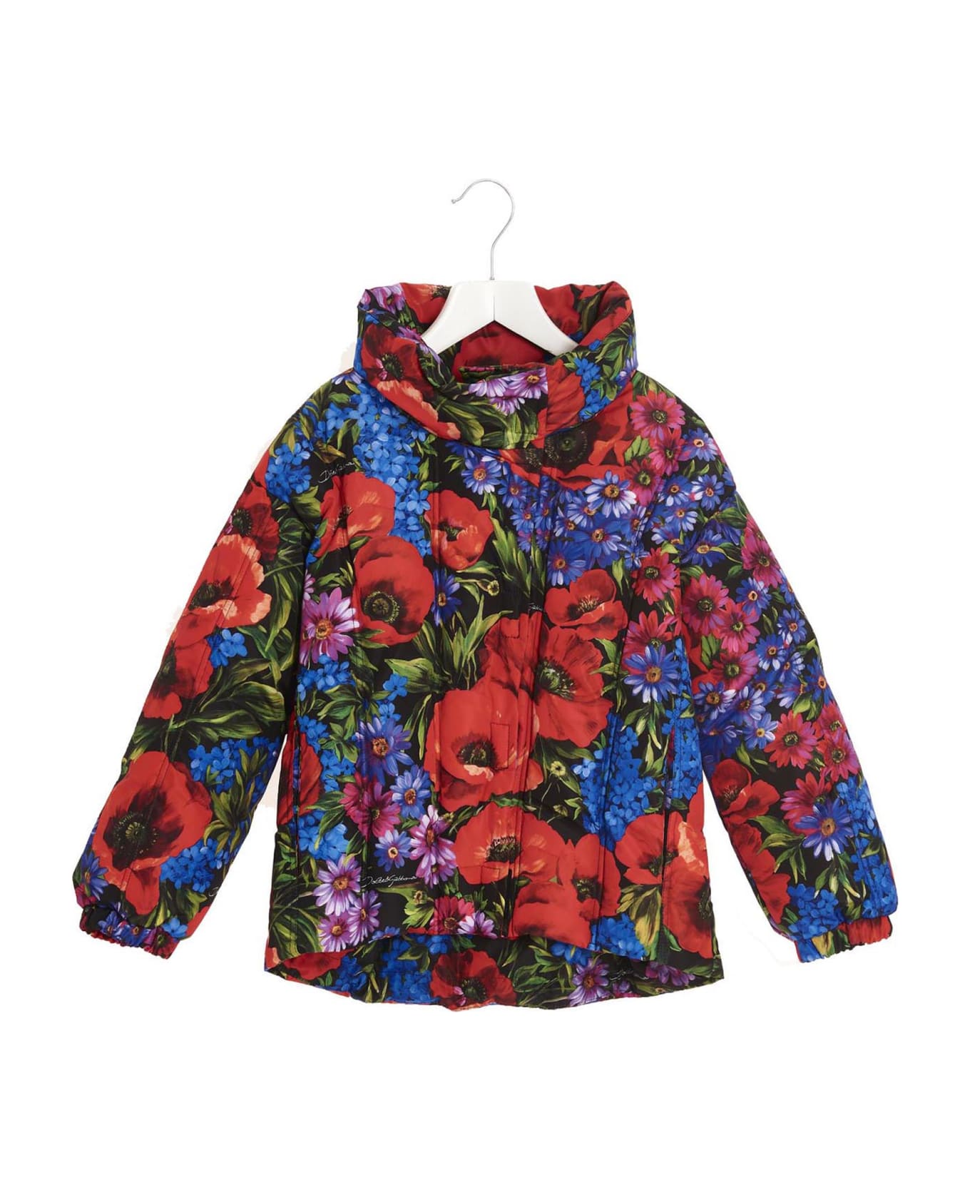 Dolce & Gabbana 'prato Fiorito  Puffer Jacket - Multicolor コート＆ジャケット