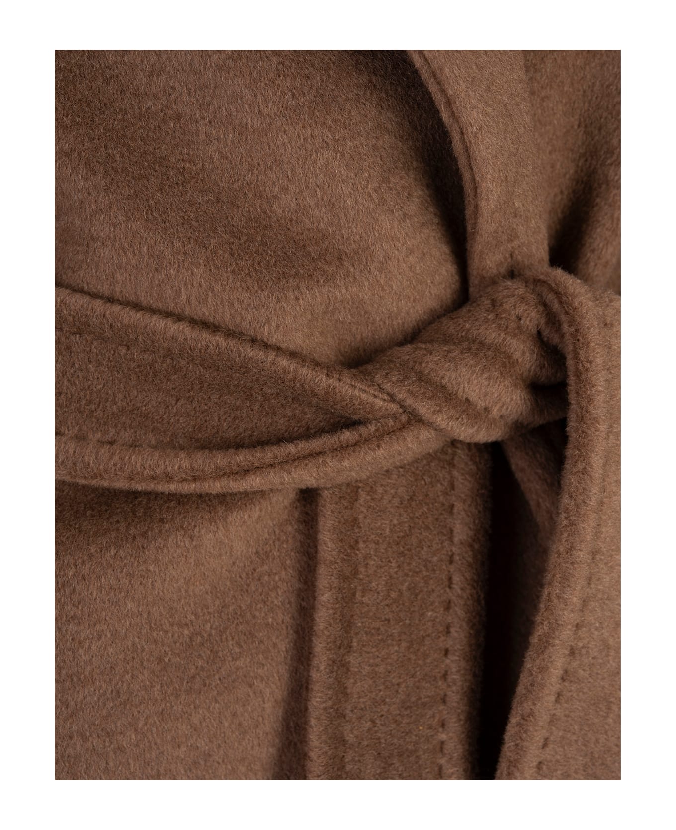 Max Mara Light Brown Fragore Coat - Brown