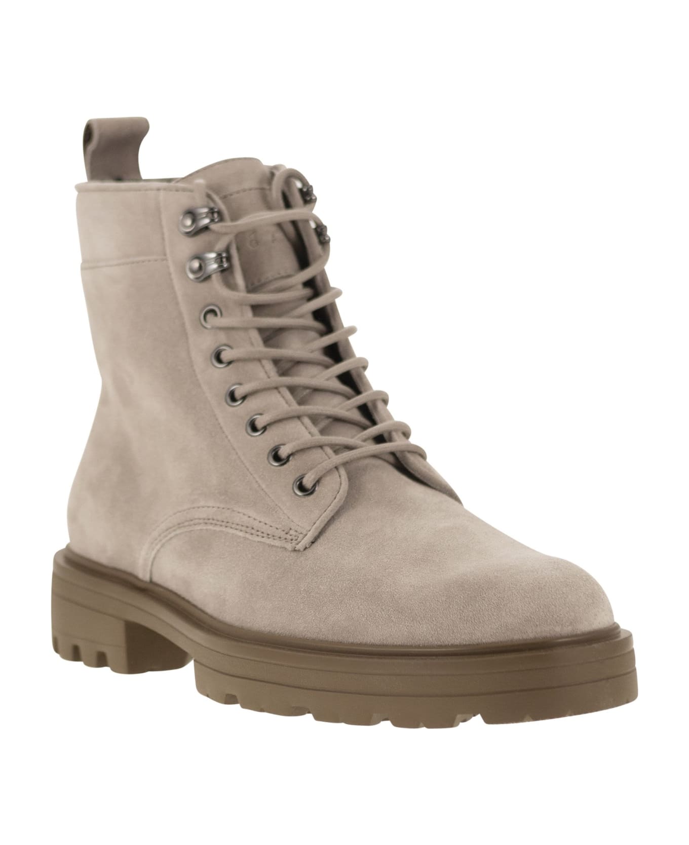 Hogan Ca15 Lace-up Boots - Stone