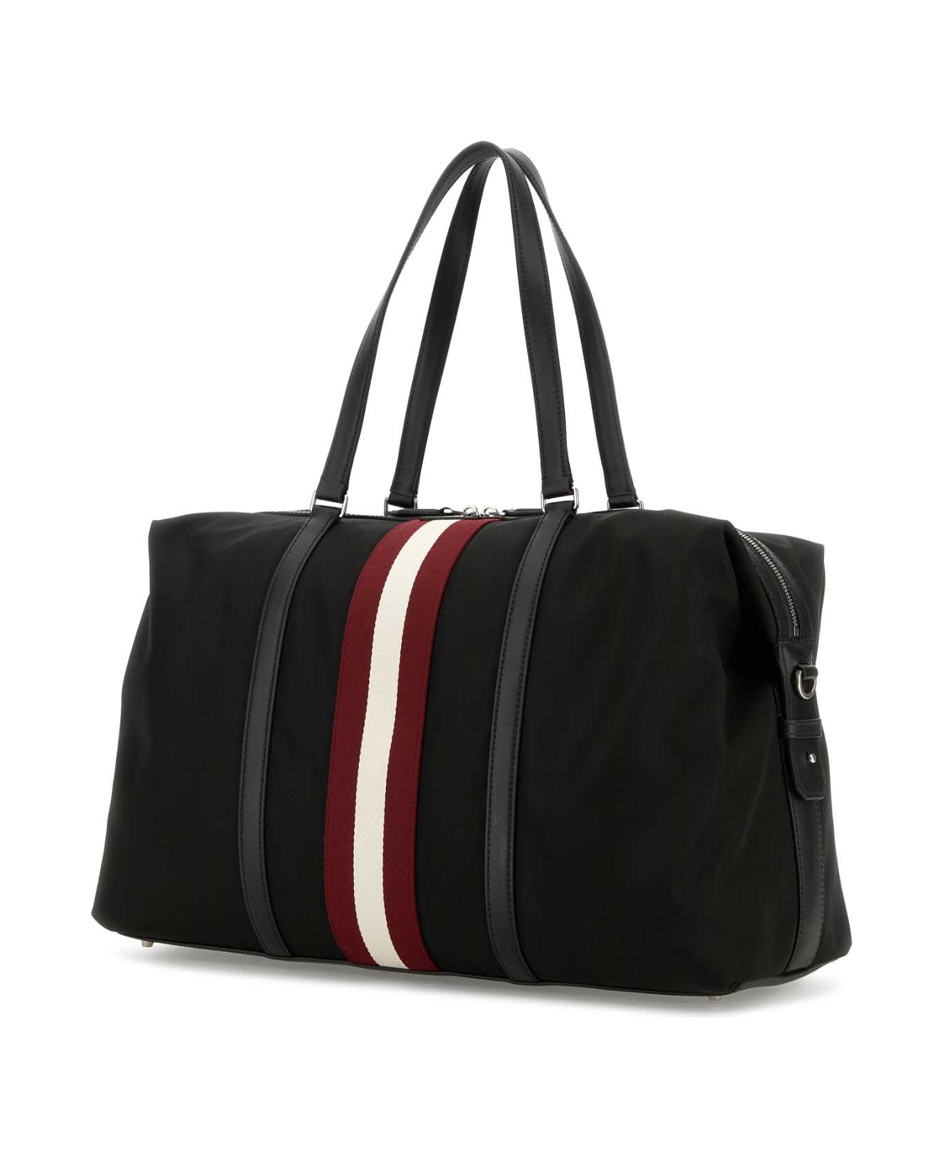 Bally Black Canvas Travel Bag - Black