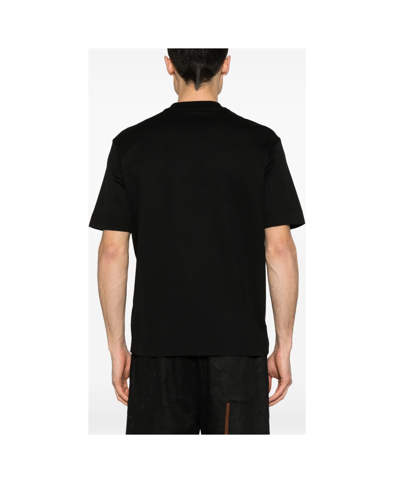 Emporio Armani Logo Cotton T-shirt - Black