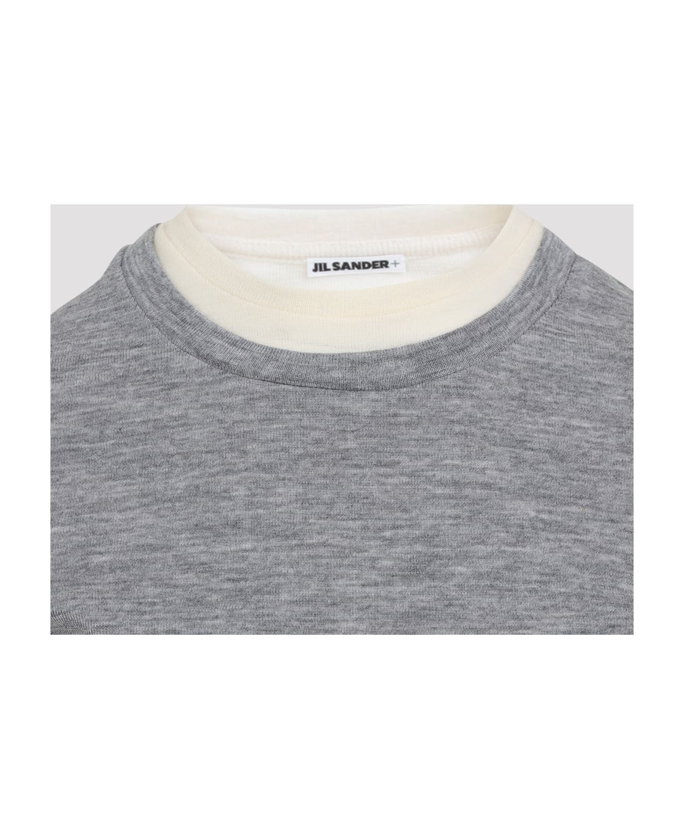 Jil Sander + Wool Top - Grey Bone