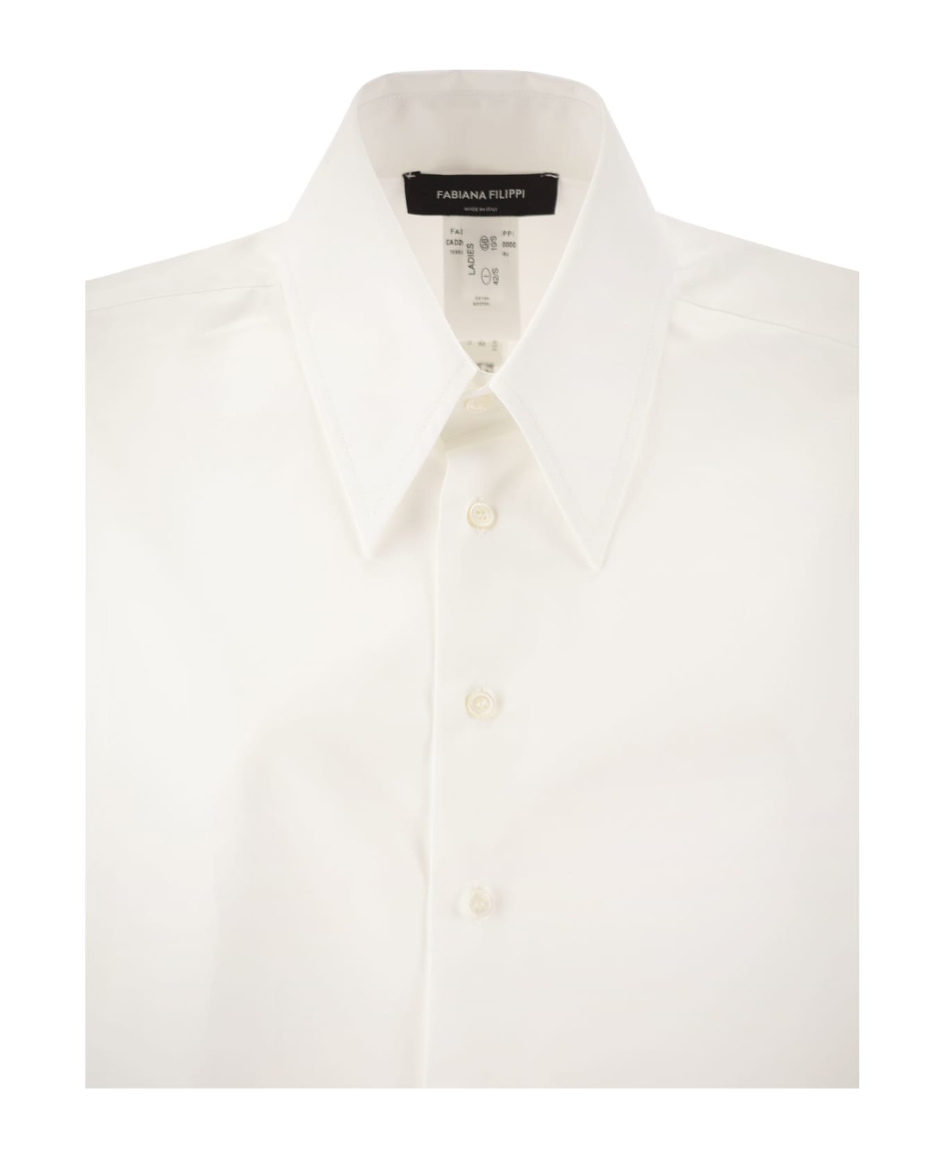 Fabiana Filippi Cotton Poplin Shirt - White シャツ