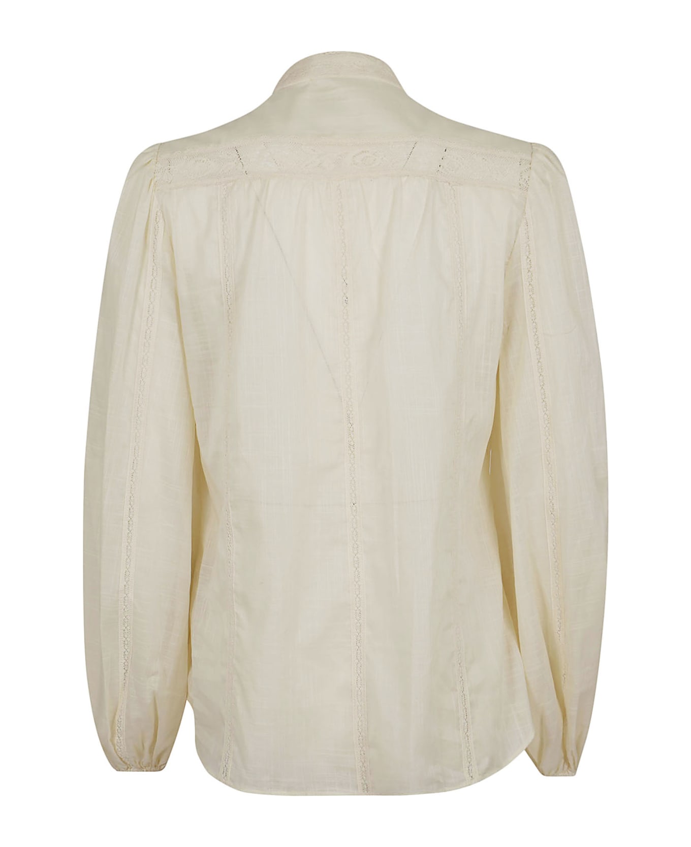 Zimmermann Halliday Lace Trim Shirt - Beige