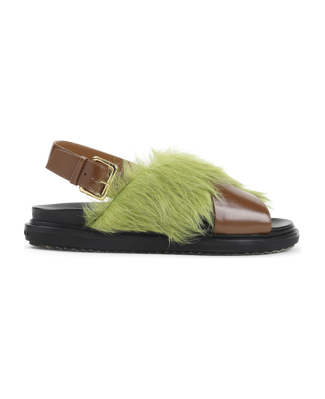Marni Fussbett Sandals - Brown Lime