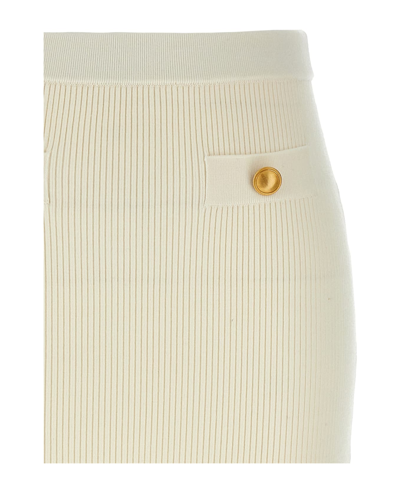 Alessandra Rich Midi Skirt - White