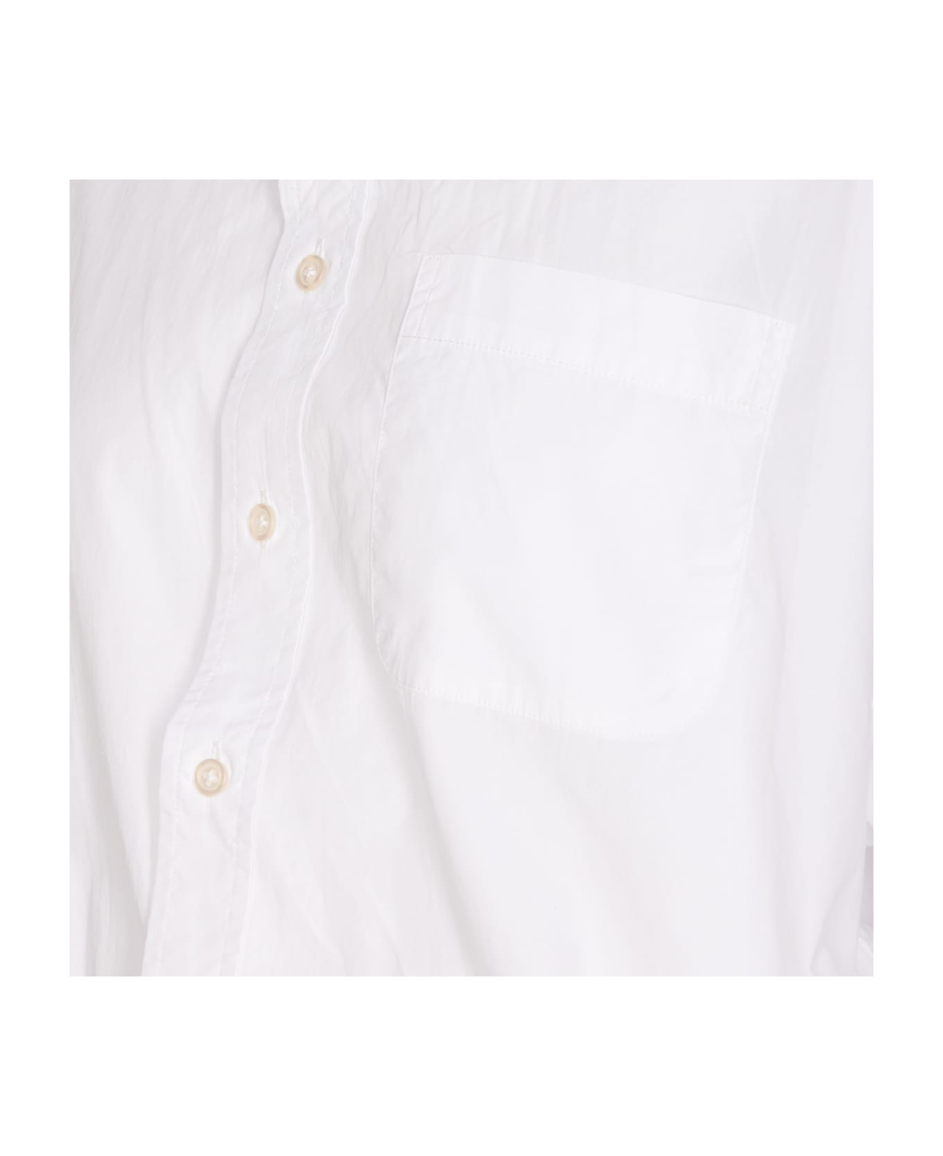 R13 Crossover Bubble Shirt - White