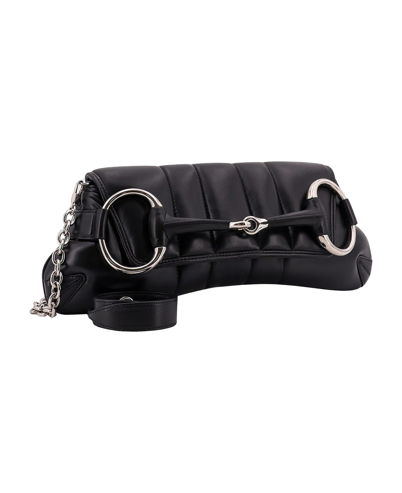 Gucci Horsebit Shoulder Bag - Black ショルダーバッグ