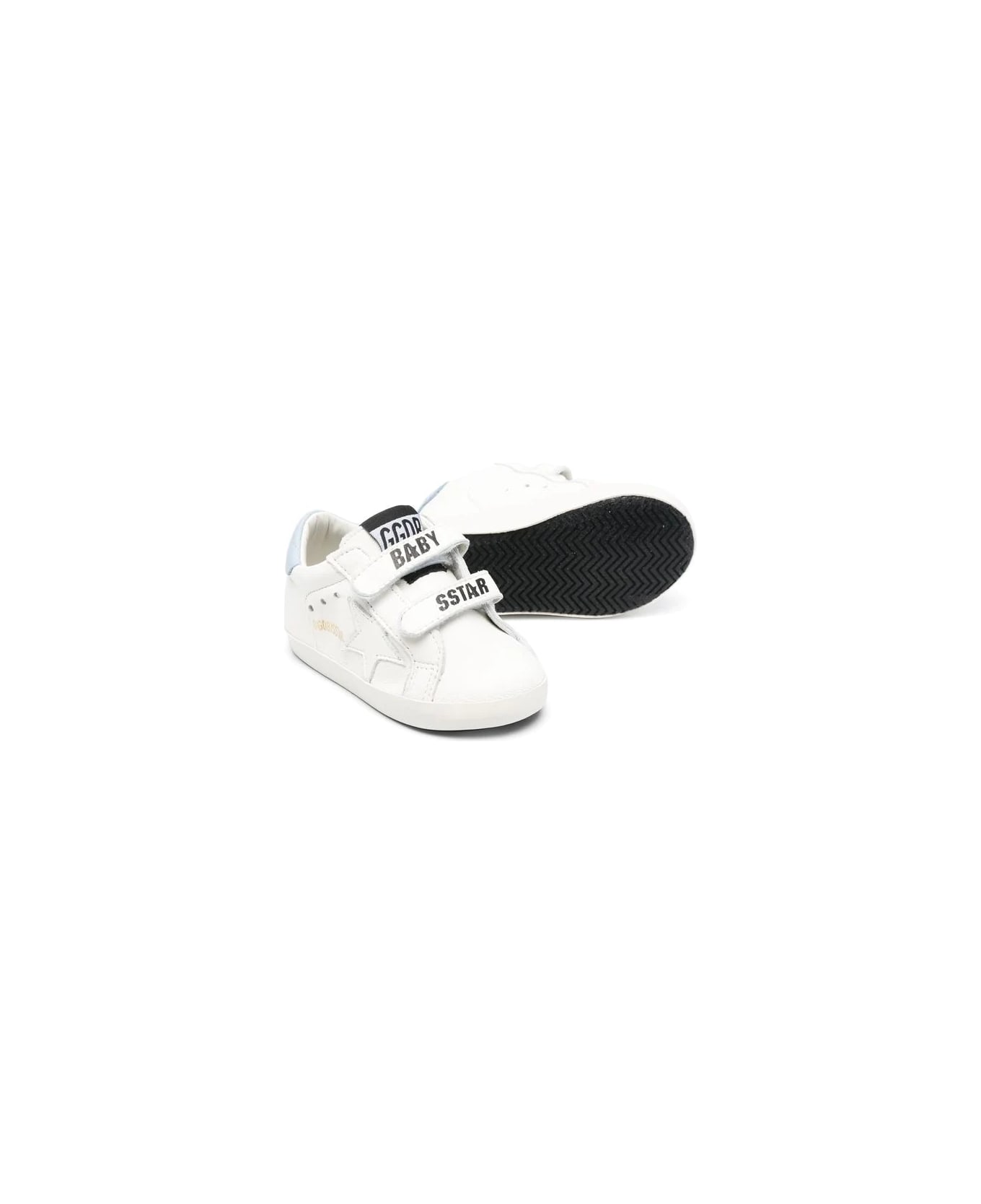Golden Goose Sneakers Set With Print - White