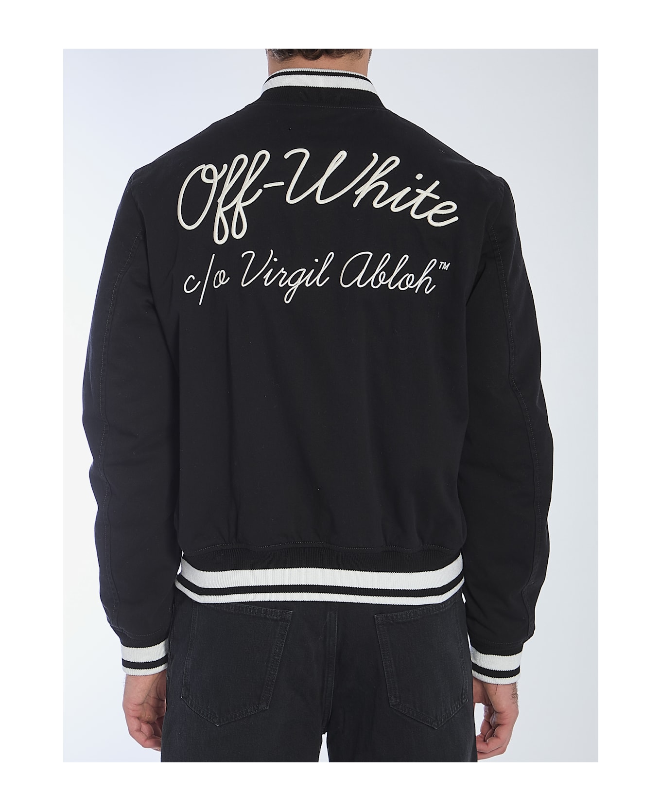 Off-White Varsity Souvenir Jacket - Black/white