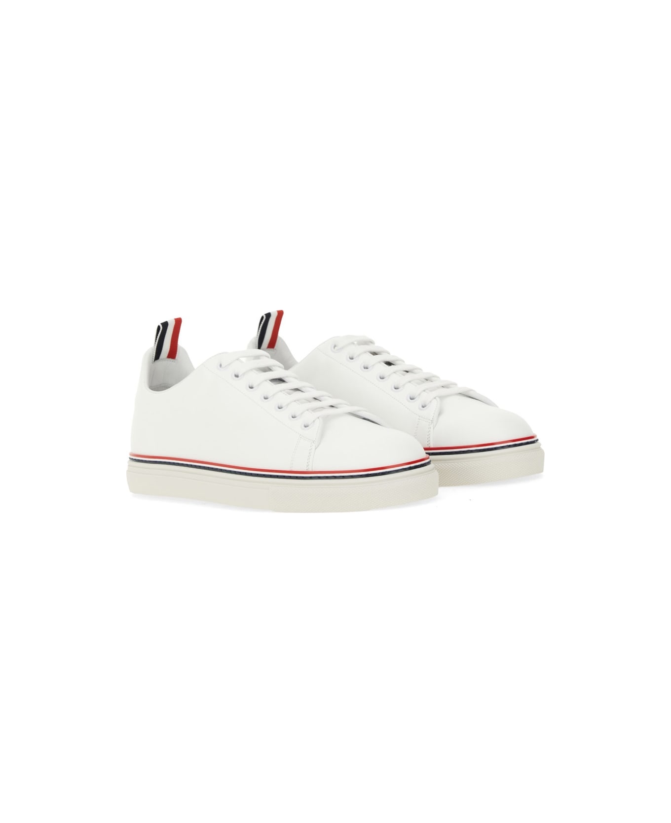 Thom Browne Tennis Sneaker - WHITE