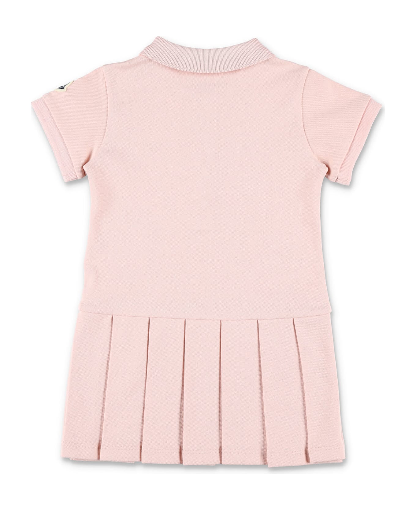 Moncler Kid - Cotton Piquet Polo Shirt Dress - PINK
