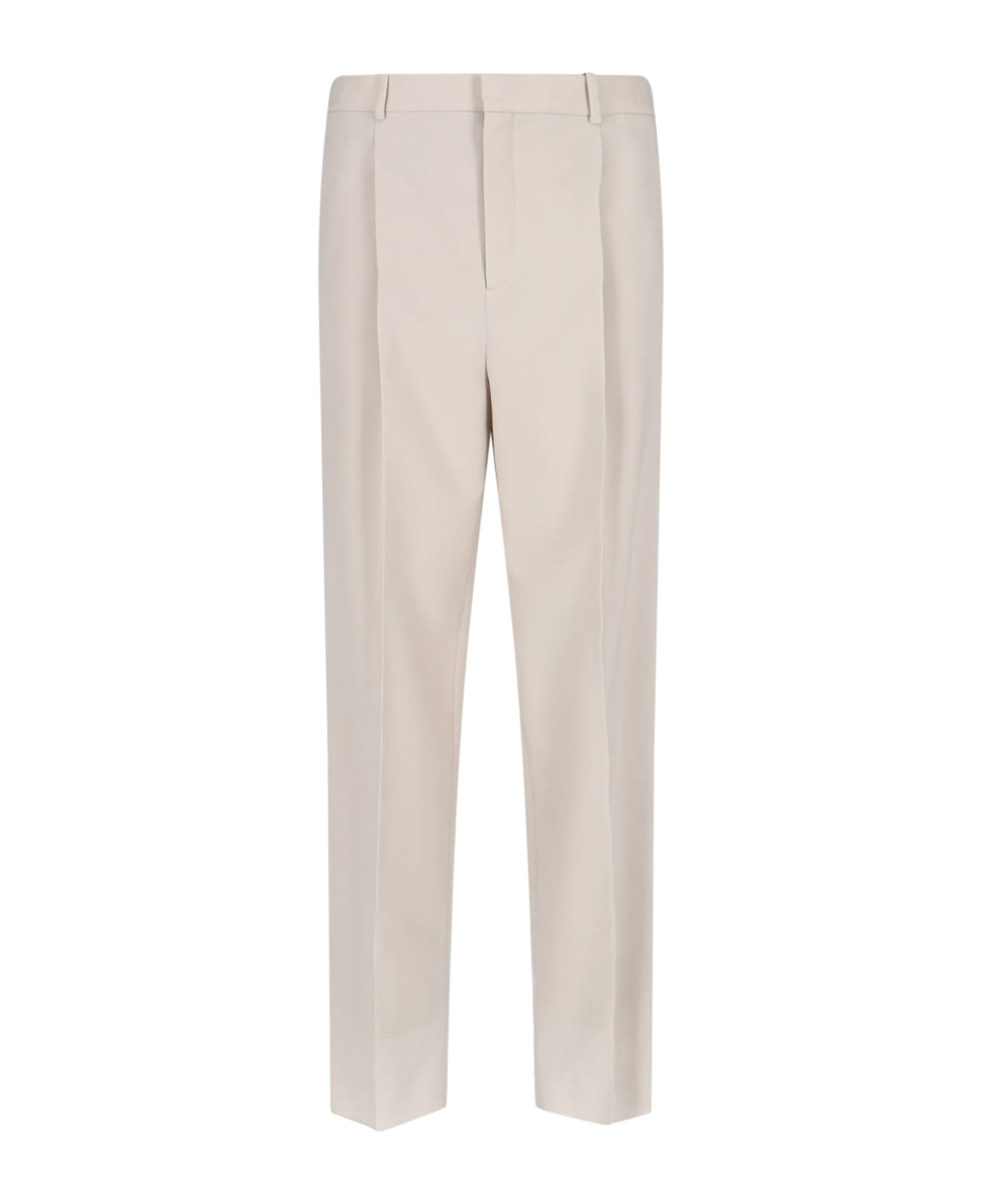 Saint Laurent Straight Pants - BEIGE
