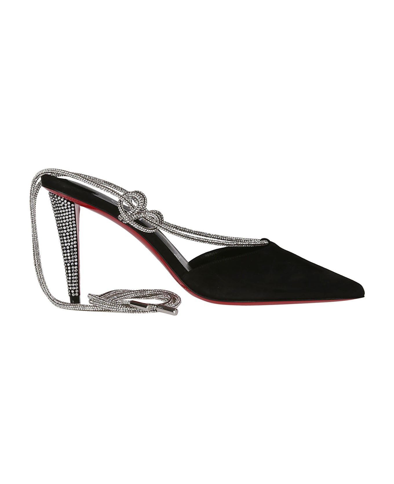 Christian Louboutin Astrid Lace Strass 85 - BLACK/CRY/LIN BLACK