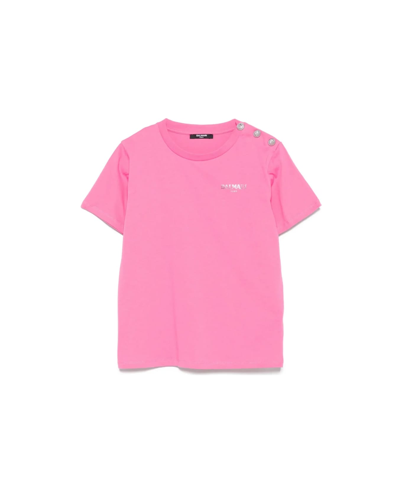 Balmain T-shirt With Logo - PINK