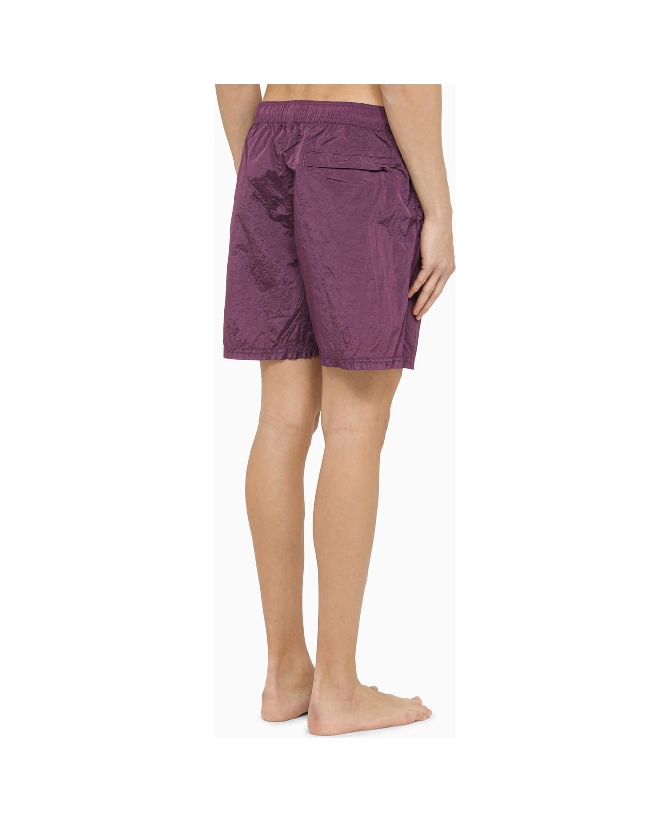 Stone Island Magenta Nylon Swim Shorts