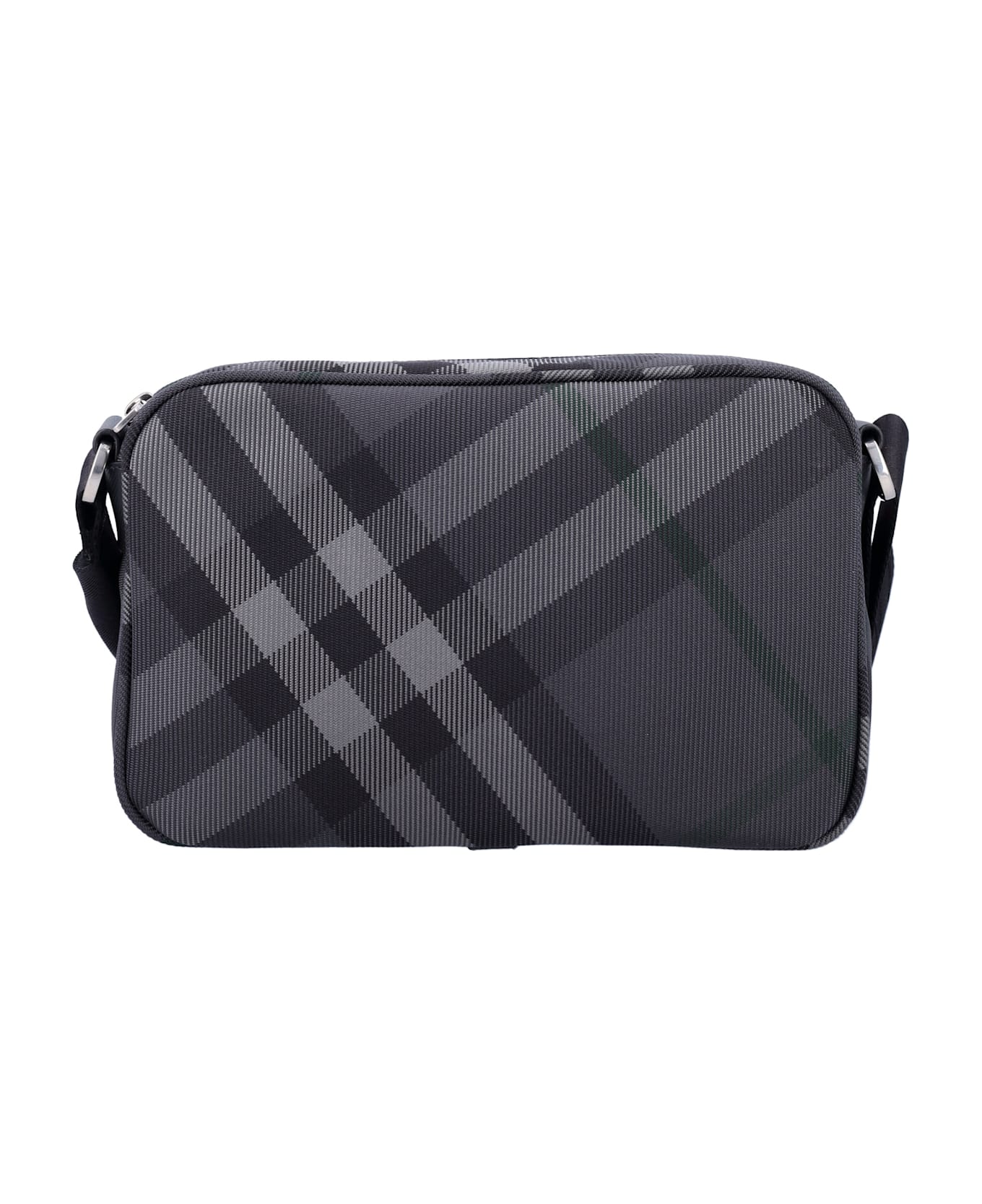 Burberry London Grid Crossbody Bag - CHARCOAL