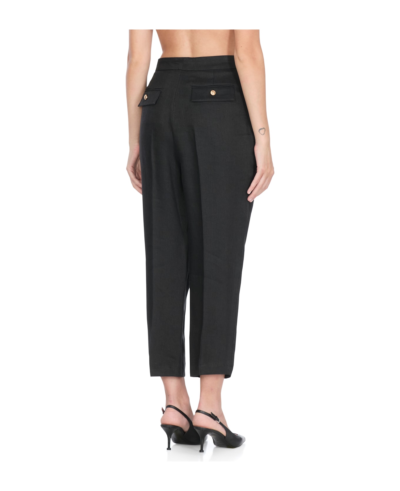 Elisabetta Franchi Trousers - Black