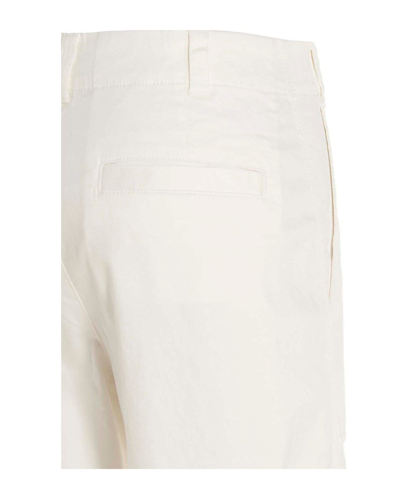 Proenza Schouler White Label Cropped Twill Trousers - White