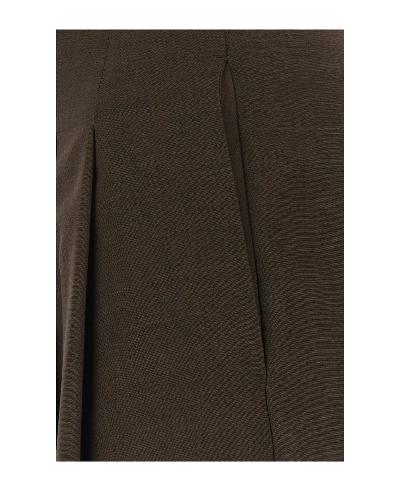 Philosophy di Lorenzo Serafini Chocolate Wool Blend Shorts - Marrone ショートパンツ