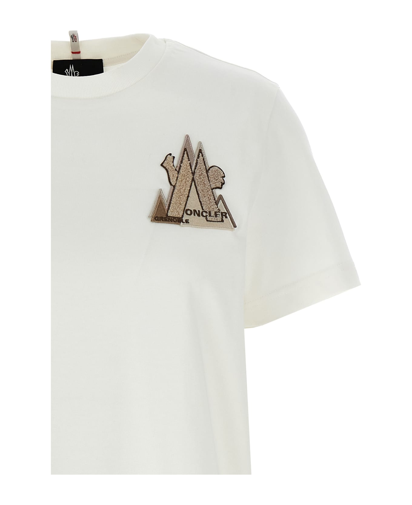 Moncler Grenoble Logo Patch T-shirt - White