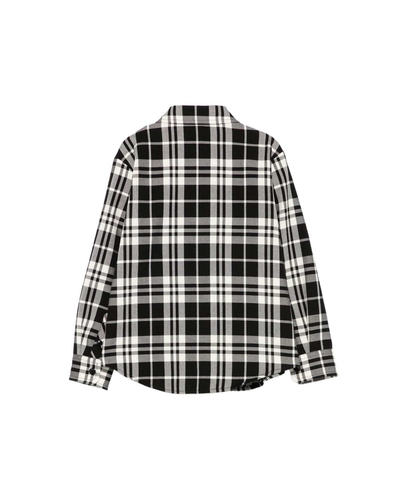 Moncler Enfant , Checked Shirt - Black