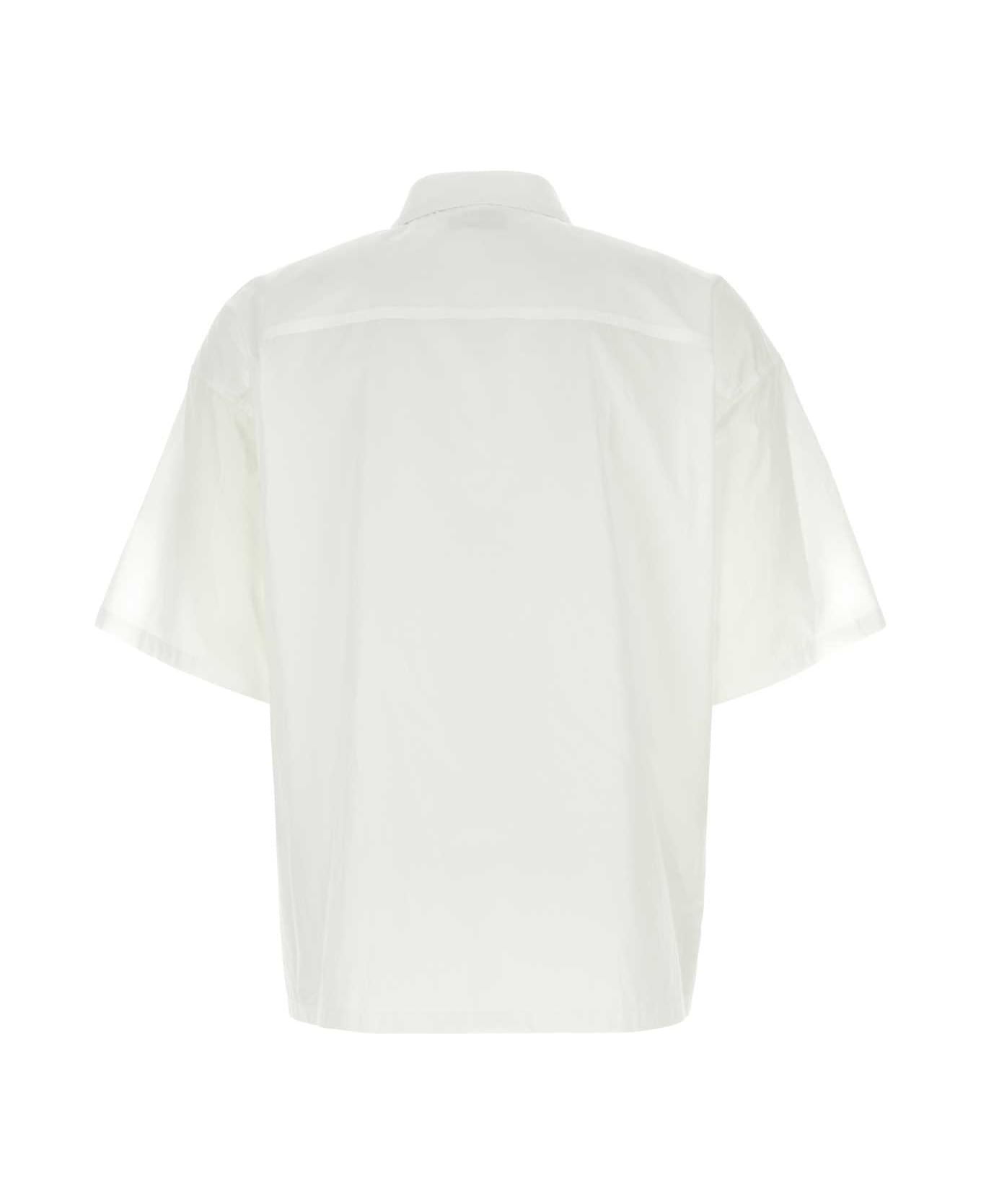 AMBUSH White Poplin Shirt - BLANCDEB