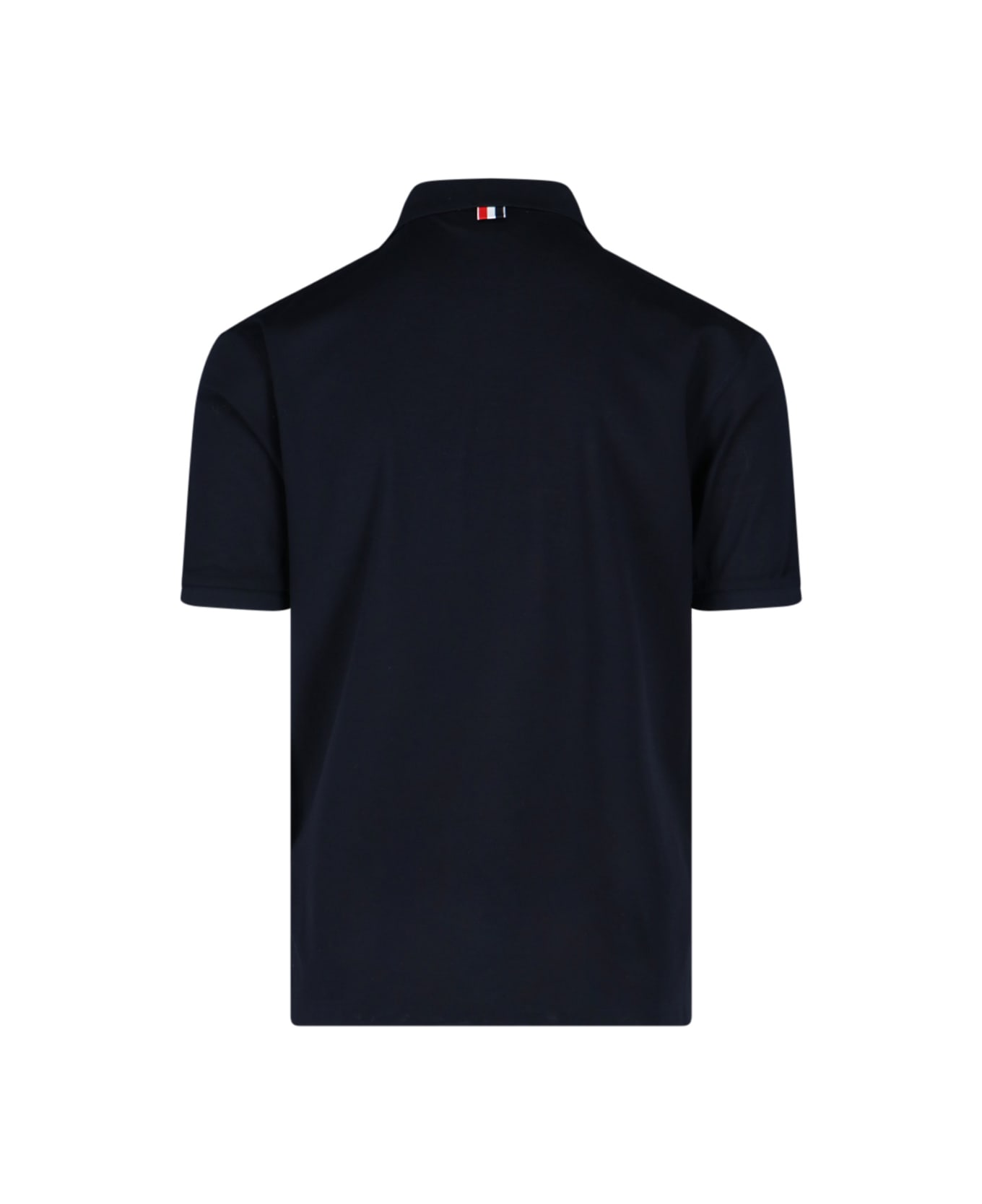 Thom Browne Logo Polo Shirt - Navy