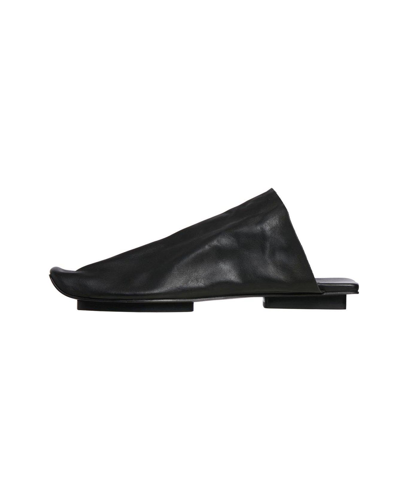 Uma Wang Square Toe Slip-on Mules - UW900