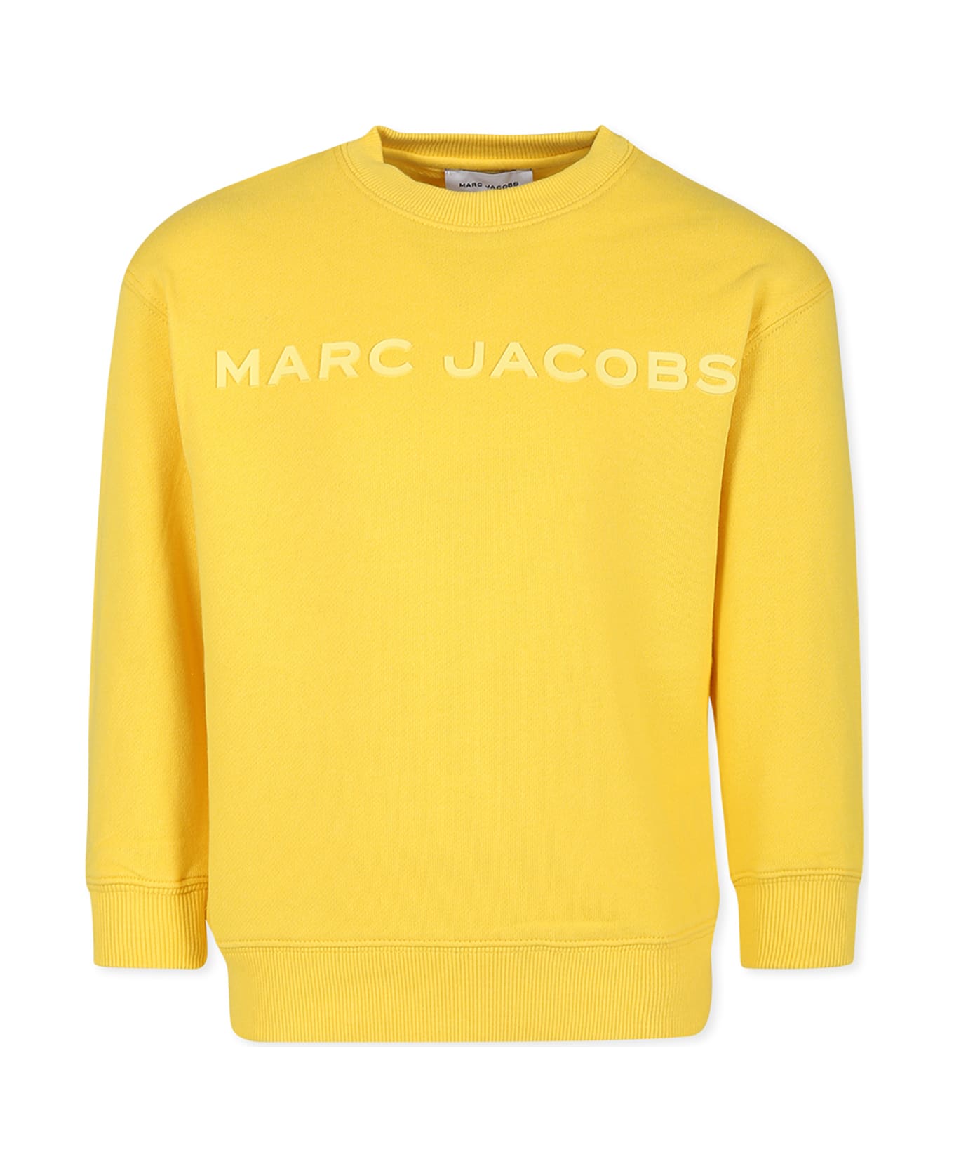 Marc Jacobs Yellow Sweatshirt For Kids With Logo - Yellow