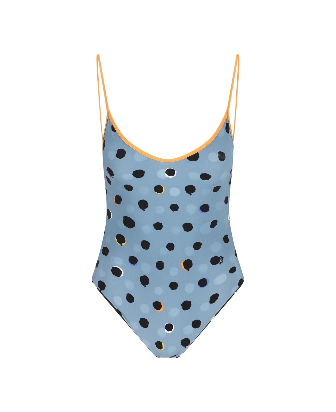 Fendi Dotted Swimsuit - Black
