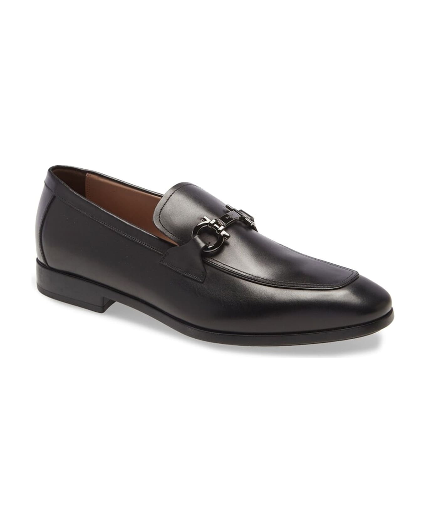 Ferragamo Ree Leather Loafers - Black