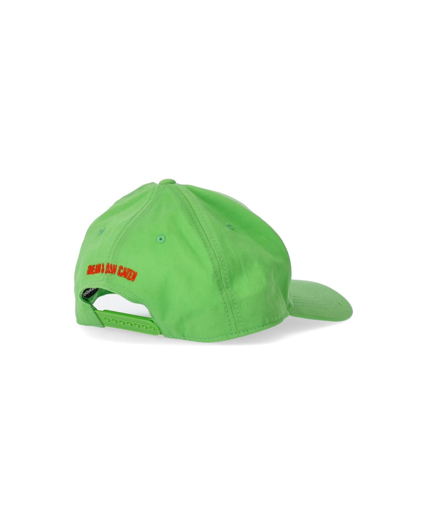 Dsquared2 Technicolor Acid Green Baseball Cap - Verde 帽子