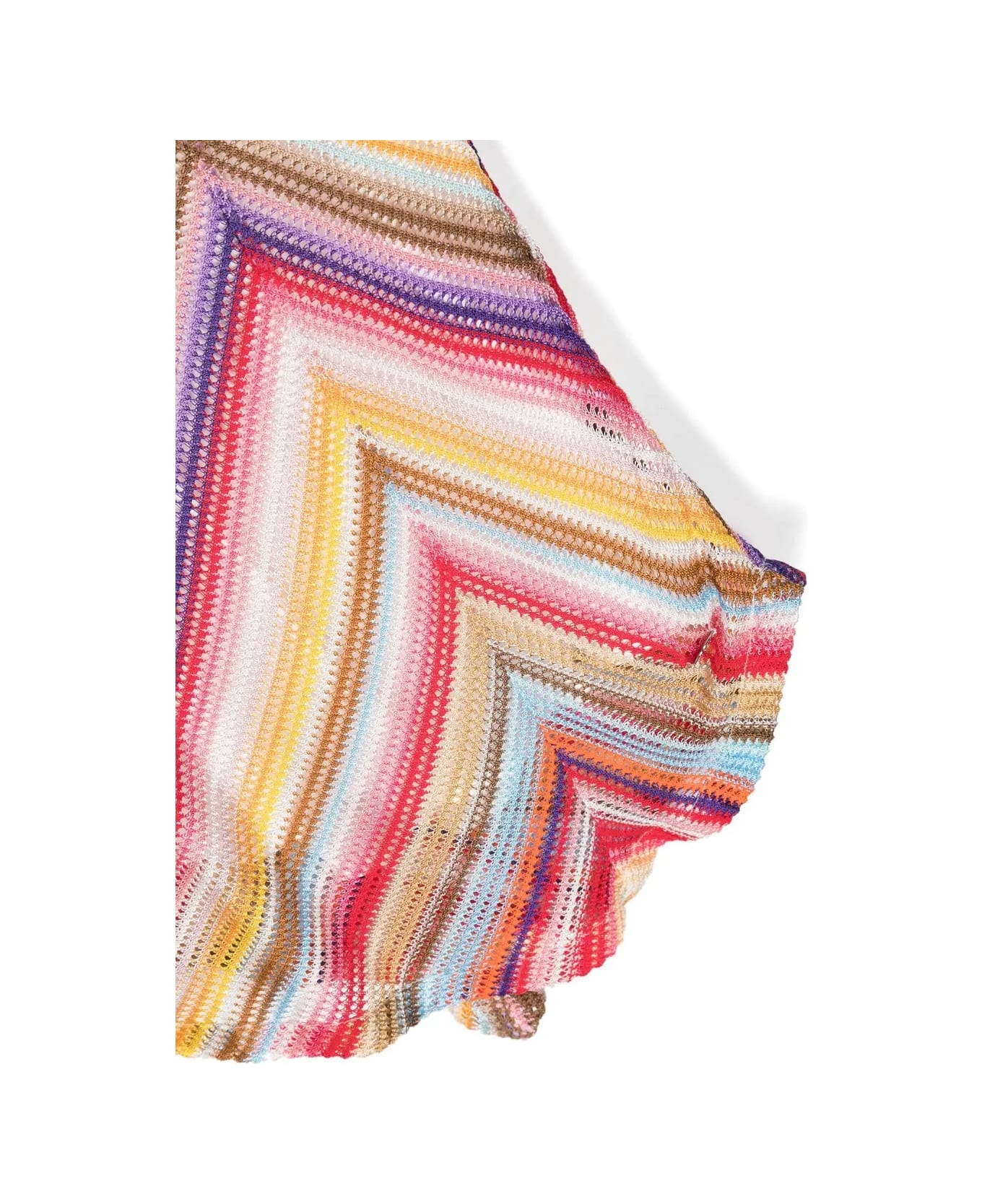 Missoni Kids Asymmetrical Multicoloured Knitted Sleeveless Dress - Multicolour ワンピース＆ドレス
