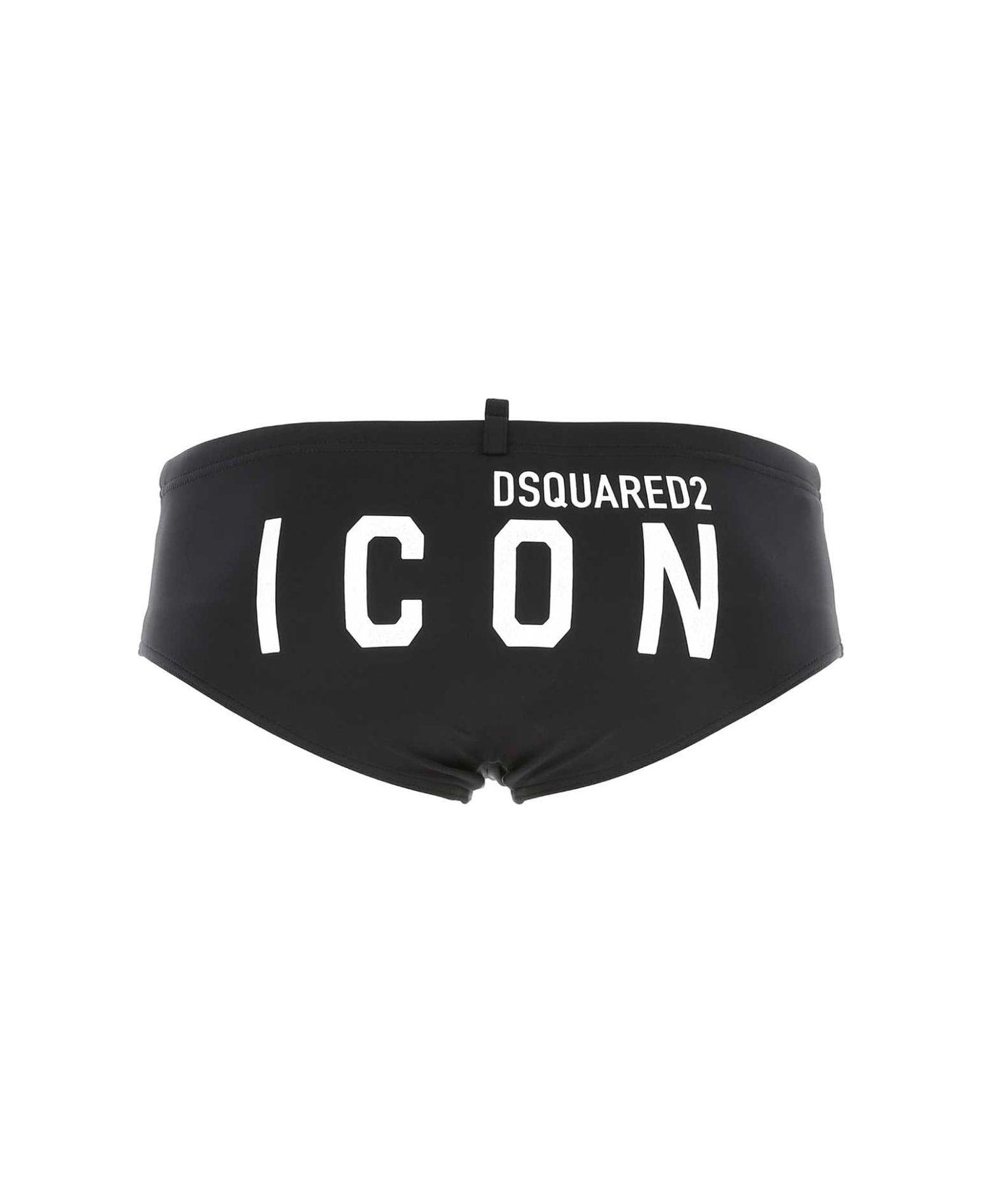 Dsquared2 Logo-print Stretch Swimming Briefs - Black