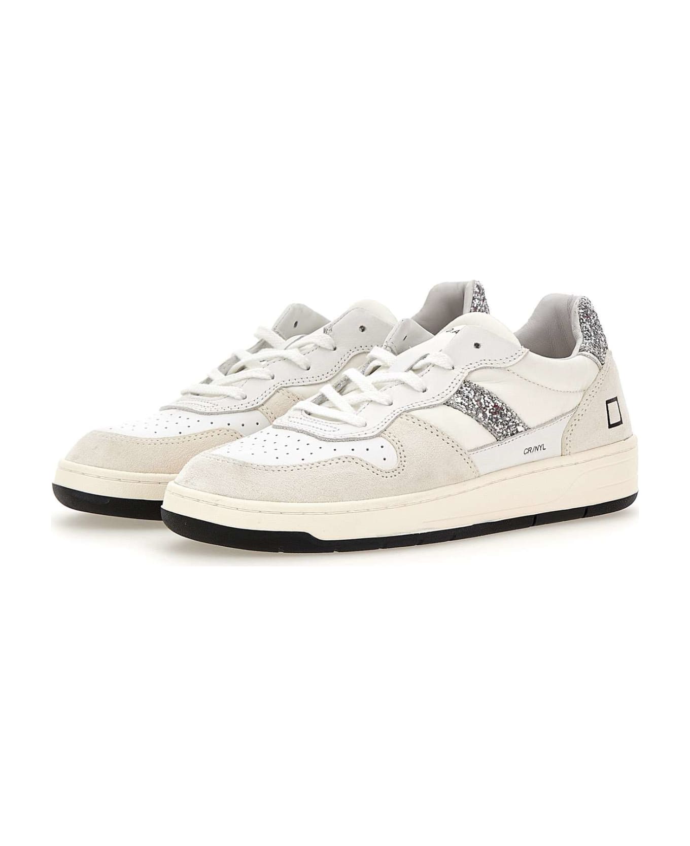 D.A.T.E. 'court 2.0' Leather Sneakers - Silver