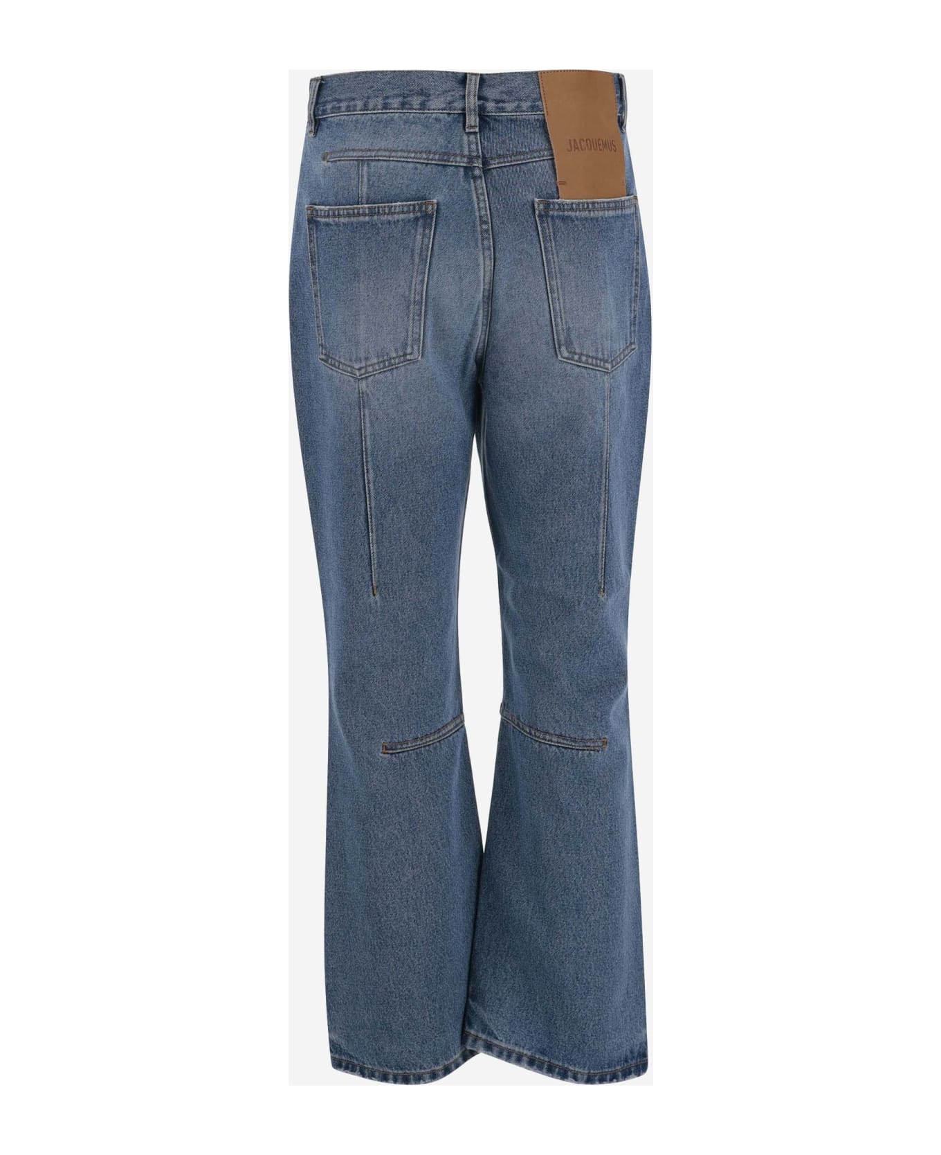 Jacquemus Cotton Denim Jeans - 33C BLUE/TABAC