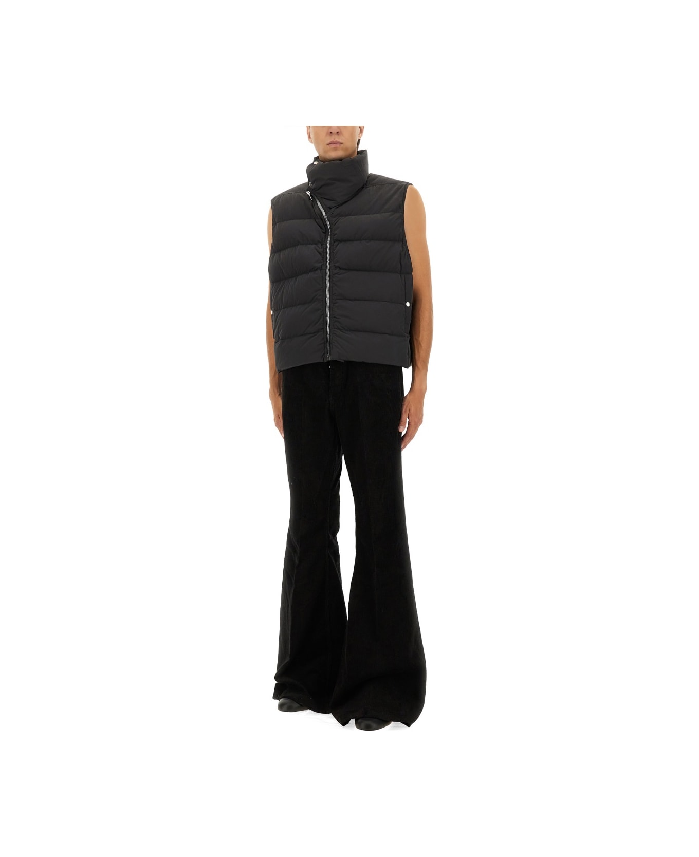 Rick Owens Sleeveless Down Jacket "flight" - BLACK