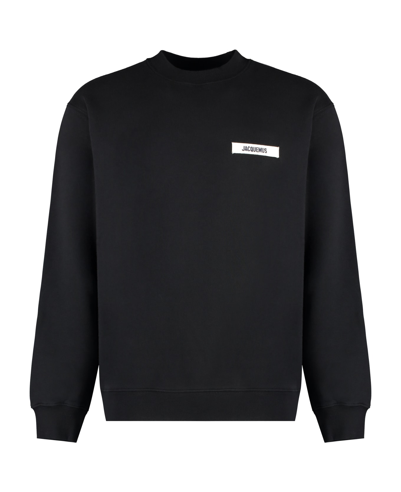 Jacquemus Gros Grain Cotton Sweatshirt - black