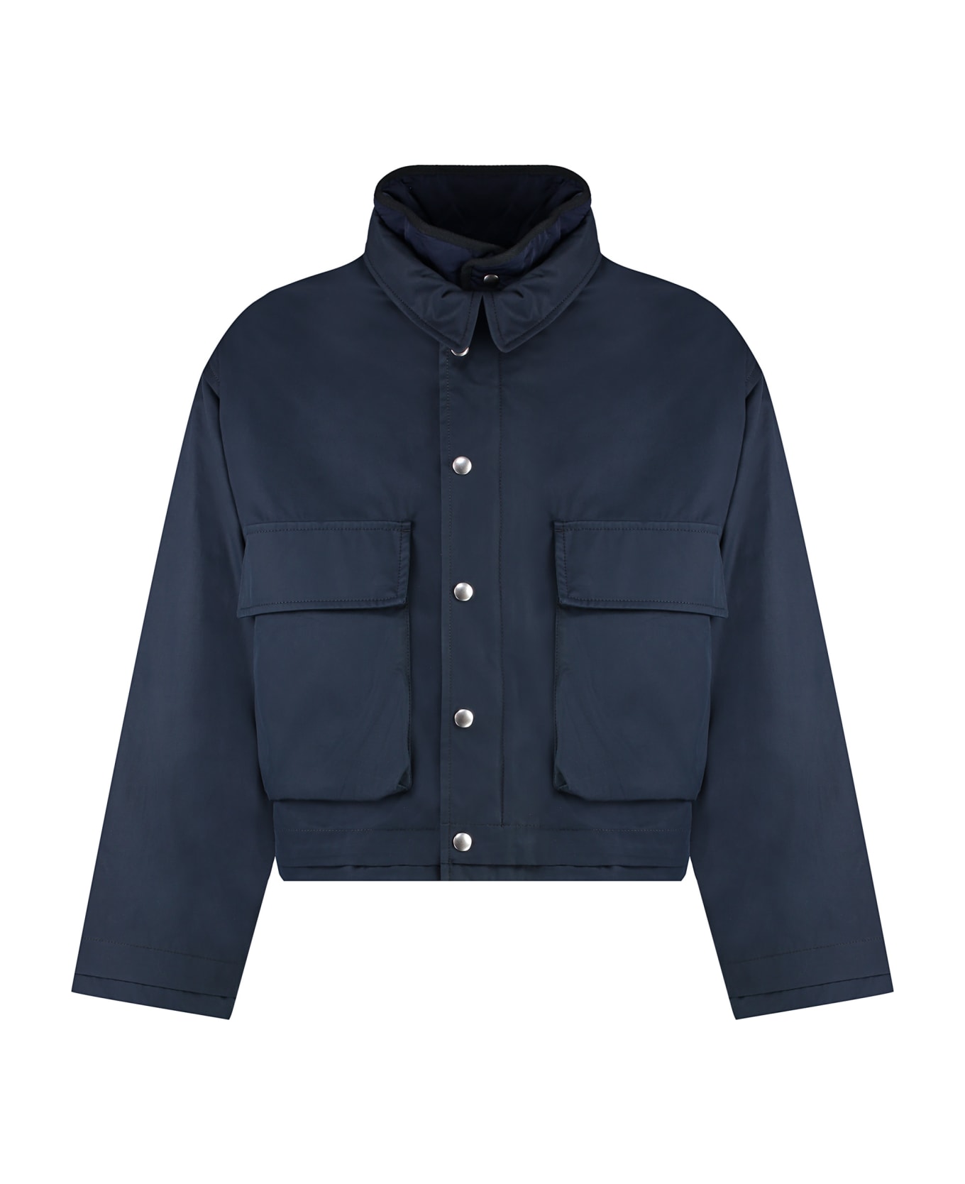 Bottega Veneta Cotton Twill Jacket - MIDNIGHTBLUE