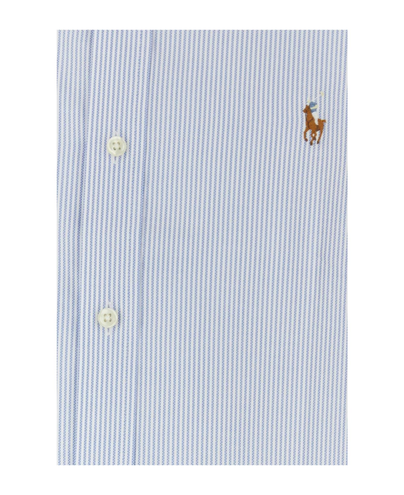 Polo Ralph Lauren Embroidered Oxford Shirt Polo Ralph Lauren - WHITE/BLU